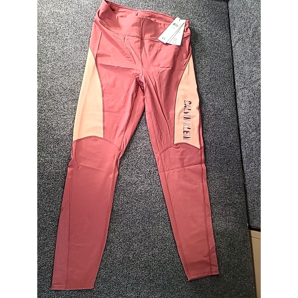 NWT Calvin Klein Performance Women's Peach & Rose Leggings Capris Size XL